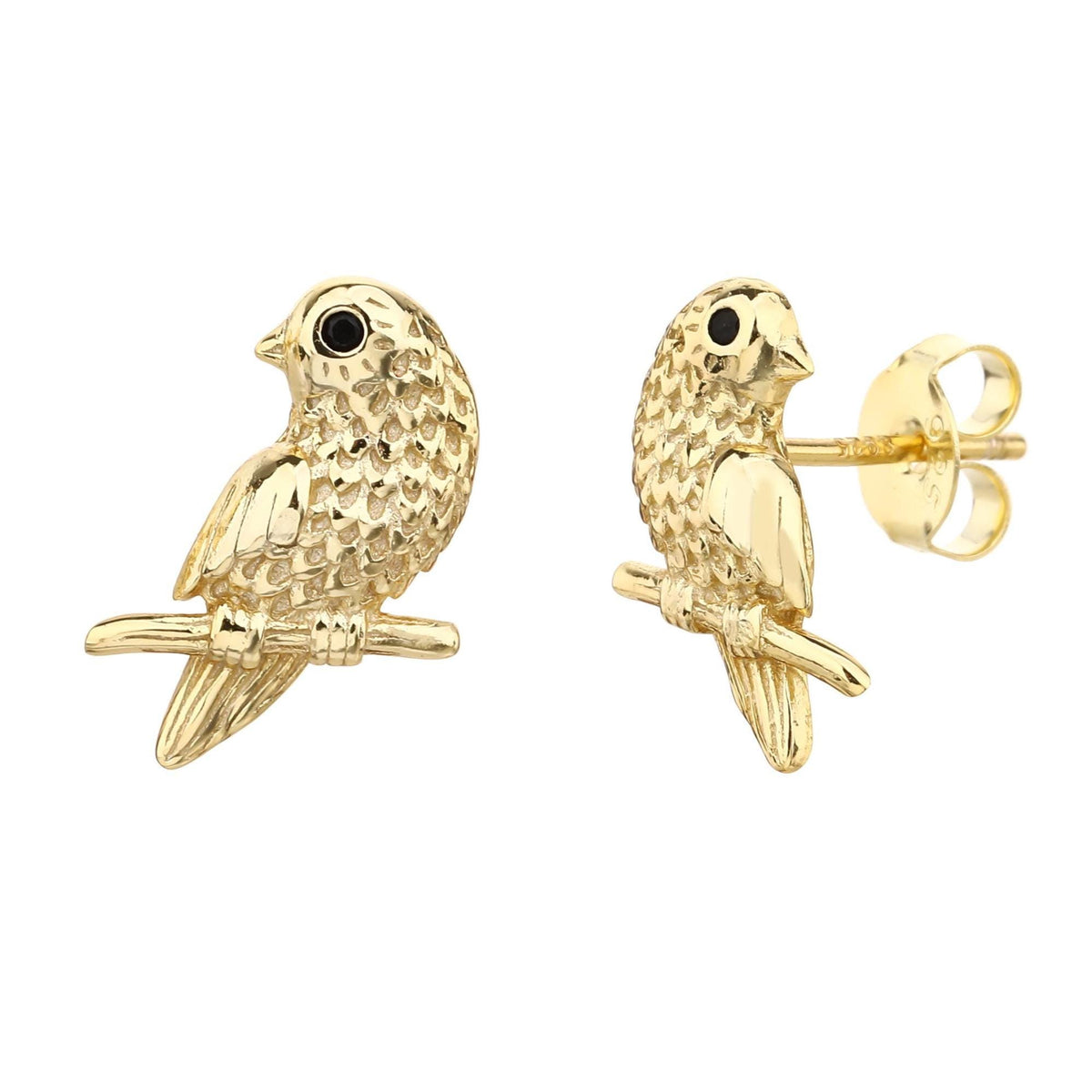 Tiny Bird Stud Earrings