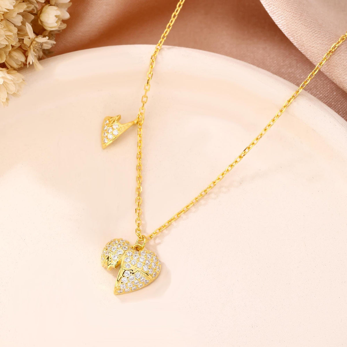 Sacred Heart Pendant Necklace