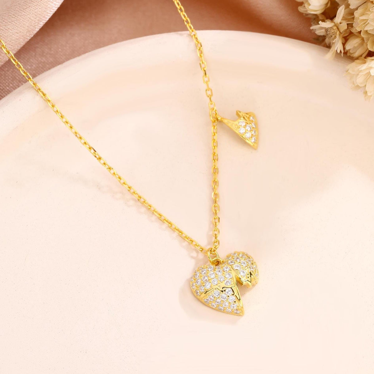 Sacred Heart Pendant Necklace