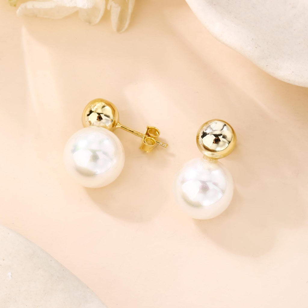 12mm Freshwater Pearl Earrings