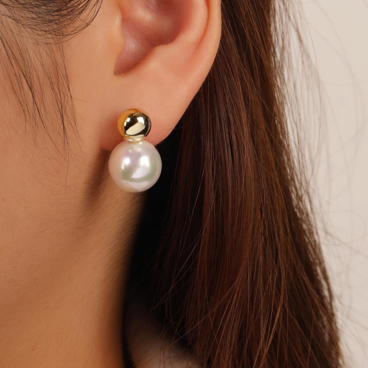12mm Freshwater Pearl Earrings
