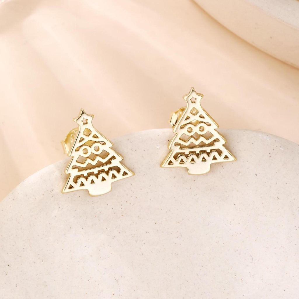 Christmas Tree Stud Earrings