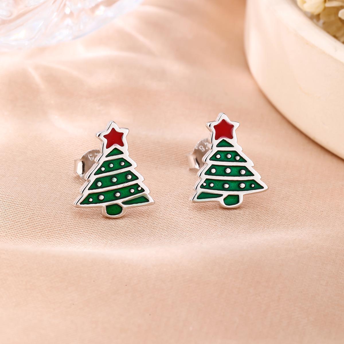 Christmas Tree Stud Earrings