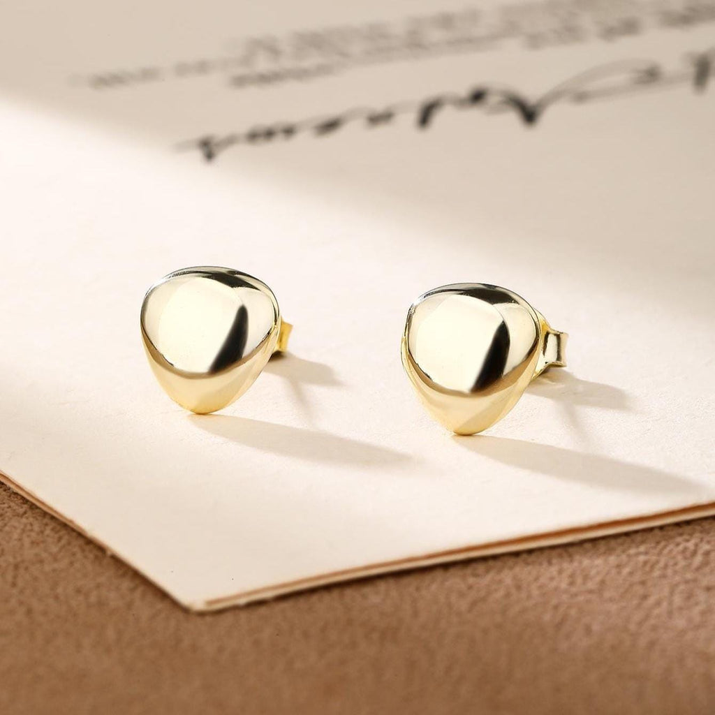 Irregular Rounded Stud Earrings