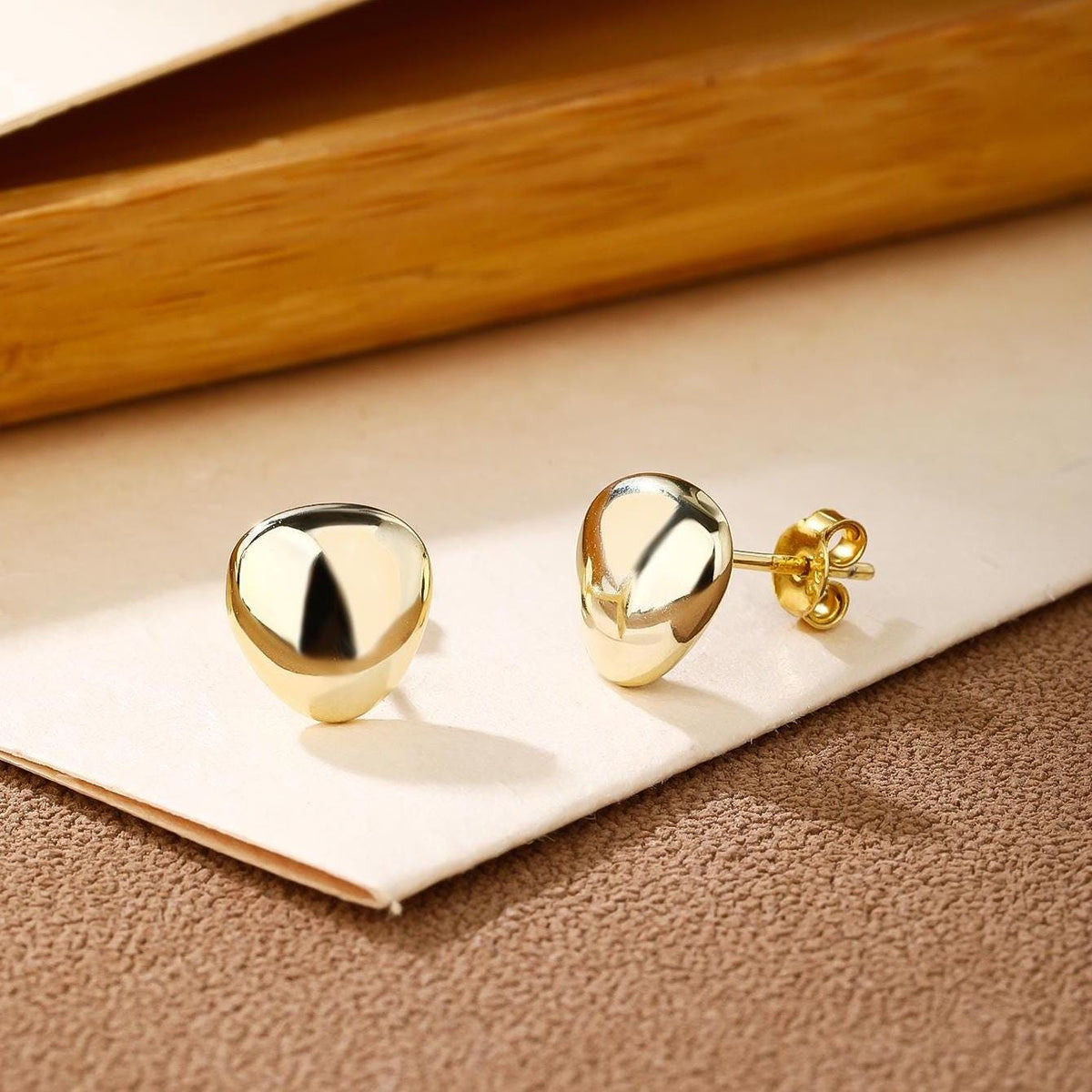 Irregular Rounded Stud Earrings