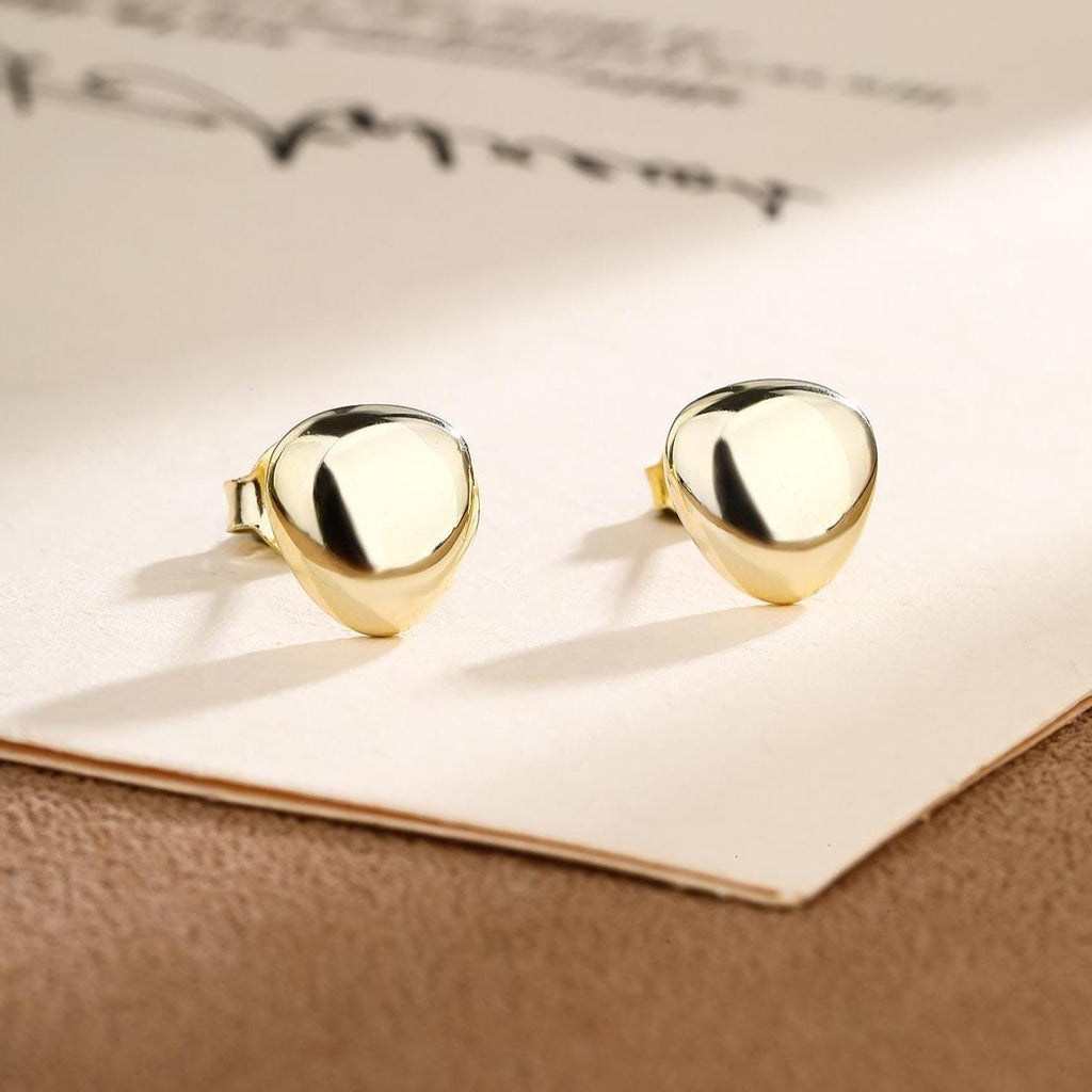 Irregular Rounded Stud Earrings