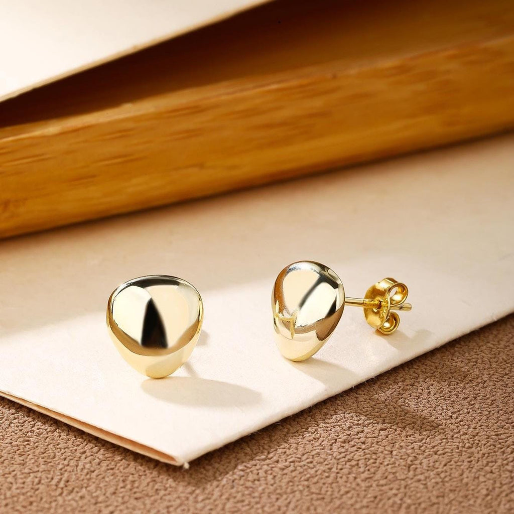 Irregular Rounded Stud Earrings