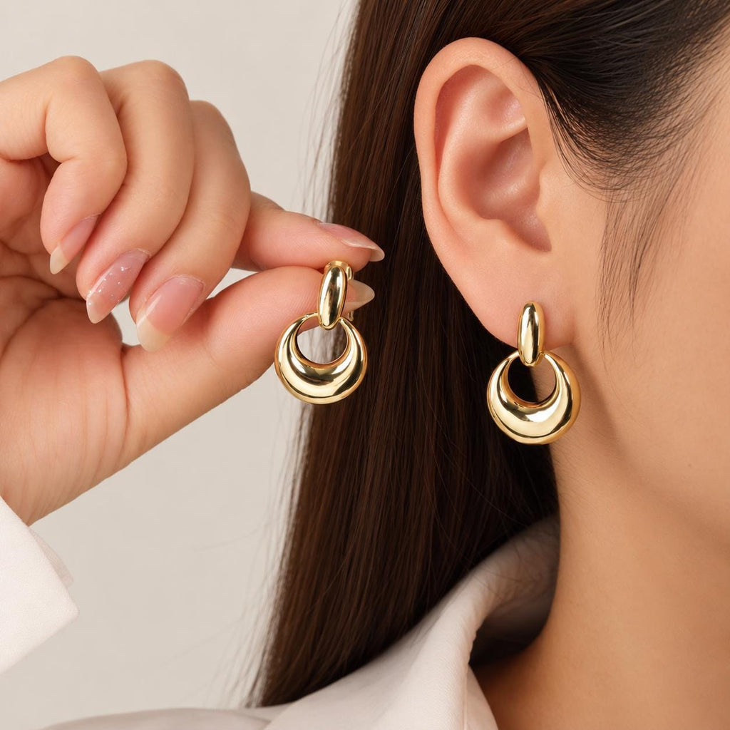 Chunky Sculptural Stud Earrings