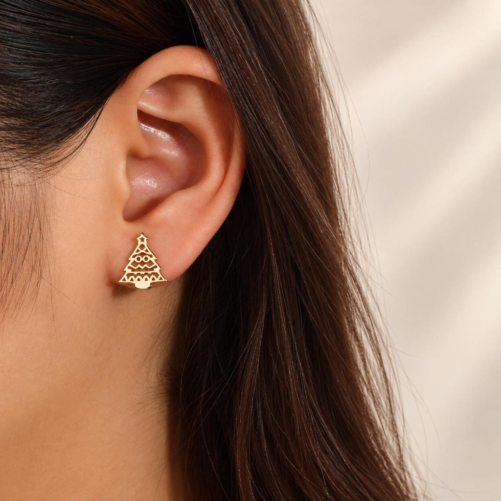 Christmas Tree Stud Earrings